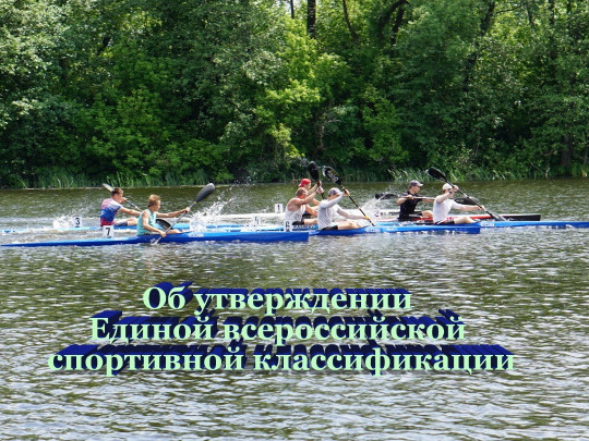 Об утверждении Единой всероссийской спортивной классификации